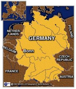 cartina germania bonn