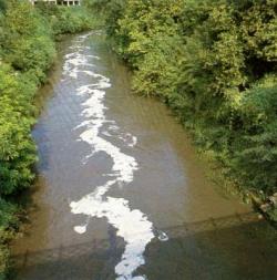fiume inquinato