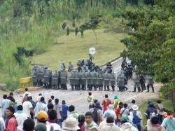 protesta indios