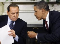 obama e berlusconi