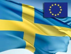 La bandiera della Svezia bandiera svedese europea