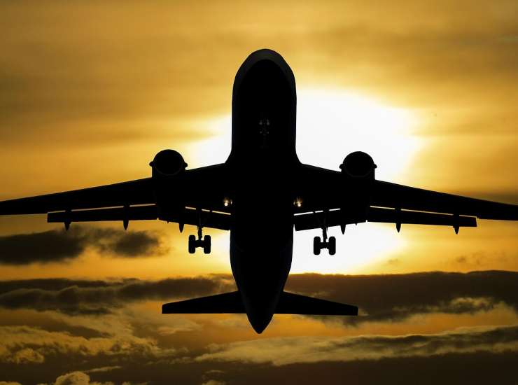 Aereo in volo