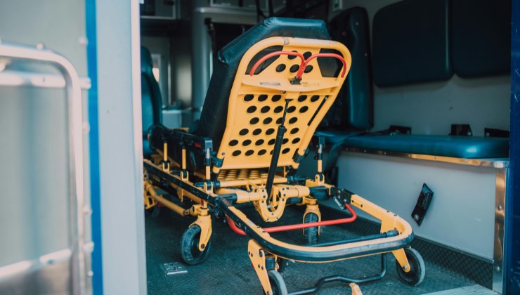 Interno di ambulanza
