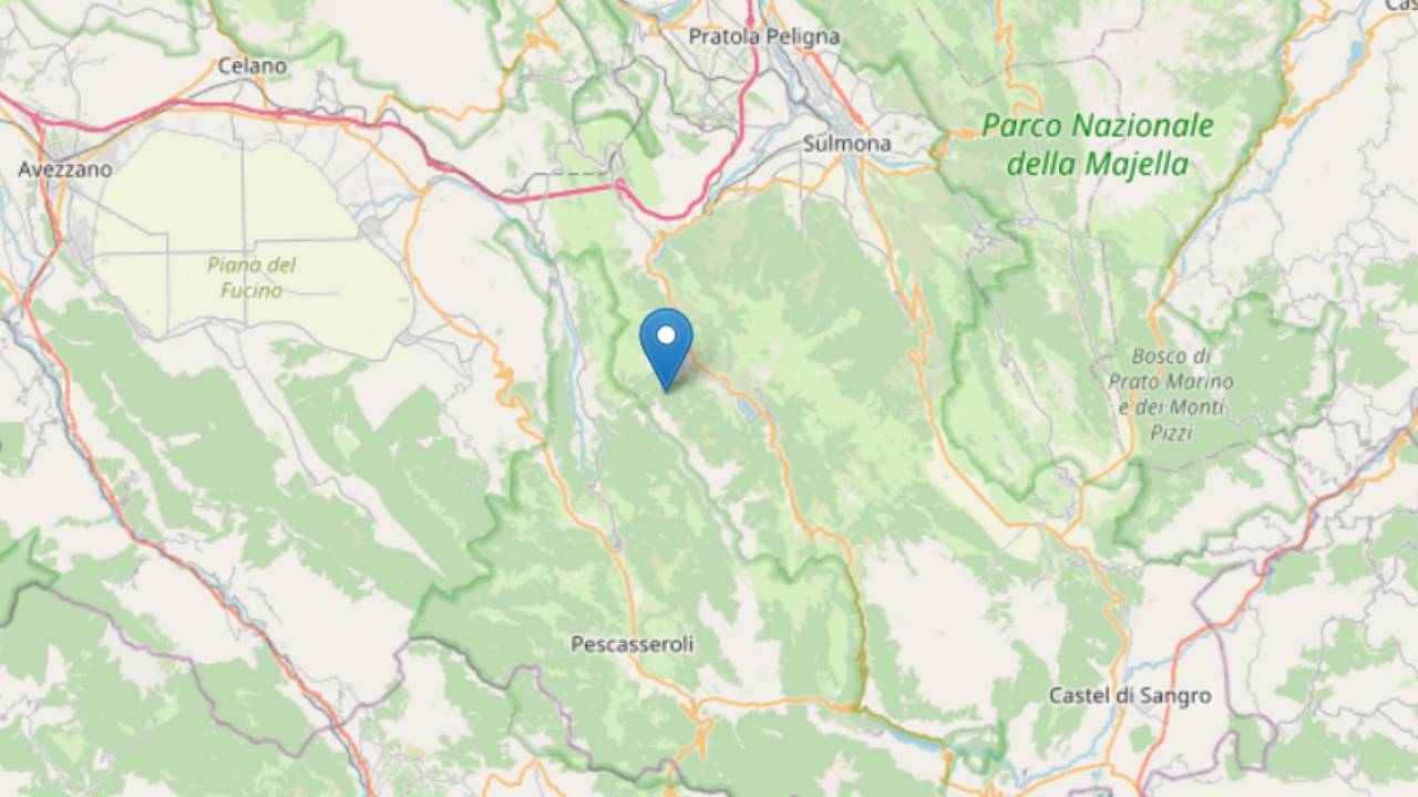 Abruzzo, terremoto di magnitudo 3.1 smuove il terrore negli abitanti