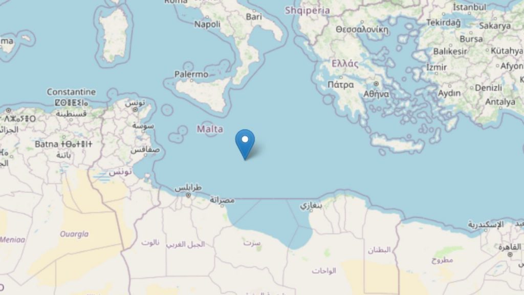 Terremoto di magnitudo 5.0 in Sicilia, forte scossa sentita in più zone del Mar Mediterraneo